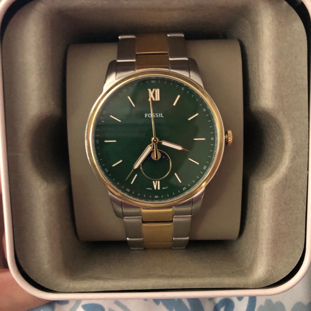 Brand new Fossil Silver/ Gold watch